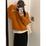 Kaning Hooded Double Zipper Sweater Coat Women Autumn And Winter Lazy Wind Niche Design Short Knitted Open Shirt Woman