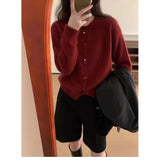 Station 2026 Autumn And Winter New Knitted Sweater European Tide Knitted Cardigan Women's Color Button Coat Top