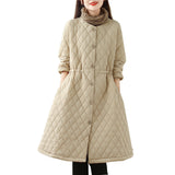 Real Shooting 2026 Winter New Women's Cotton Clothes Loose Long-Term Thrombochrome Women's Coat Cotton Coat