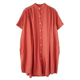 Net Color Temperament Shirt Fat Large Size Women's Clothing Long Coat Short Sleeve Buckle Collar Irregular Sunscreen