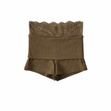 Spice Girls New Design Lace Lace Legs Long High-Waist Shorts Wrapped Hip Bottom Pants Woman