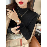 KANING Half-High Collar Plus Thick Sweater 2026 Autumn And Winter New One-Piece Knitted Knitting Shirt