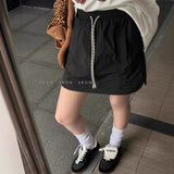 Workwear Loose Thin Quick Dry Skirt Women Summer Pure Wind To Walk Leisure Sports High-Waist Short Skirt