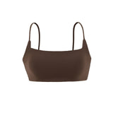 Summer Sexy Hottie Simple Solid Color Plus Pad Small Sling Belt Ultra-Short Top