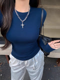 Hottie Slime Bottom Long-Sleeved T-Shirt Girl In Sexy Body Long Sleeve Bottom Top Woman