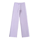 Hottie Summer Thin Drawstring Comfortable Loose Yoga Pants Straight Broad Leg Pants Low Waist Shake Trousers