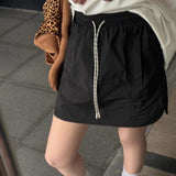 Workwear Loose Thin Quick Dry Skirt Women Summer Pure Wind To Walk Leisure Sports High-Waist Short Skirt